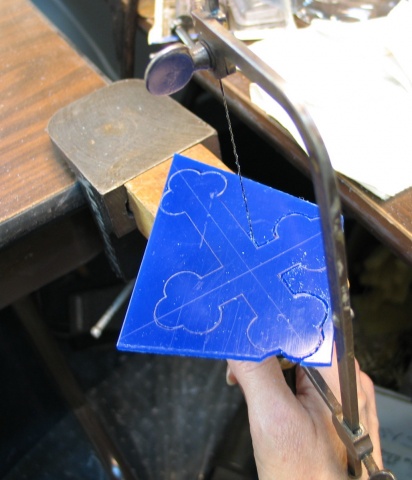 CUTTING OUT CROSS SHAPE