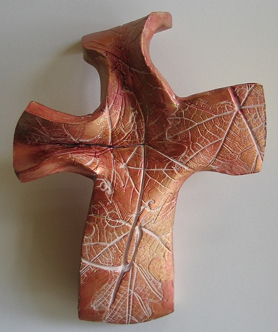 4_COPPER GOLD HAND HELD CROSS