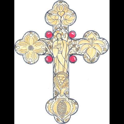DRAWING OF CROSS DESIGN