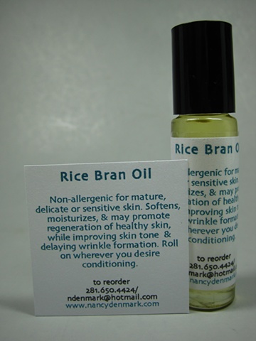 moisturizing Rice Bran Oil in rollet bottle