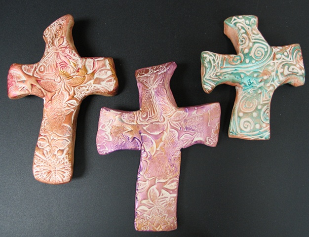 3 HAND HELD CROSSES 12, 13, 14
