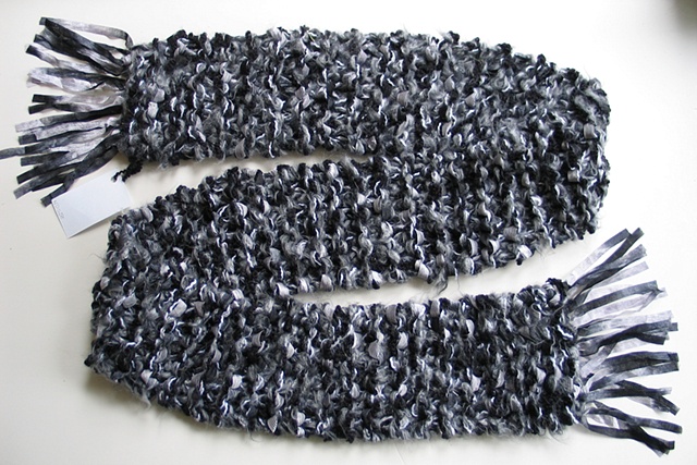 hand knit scarf