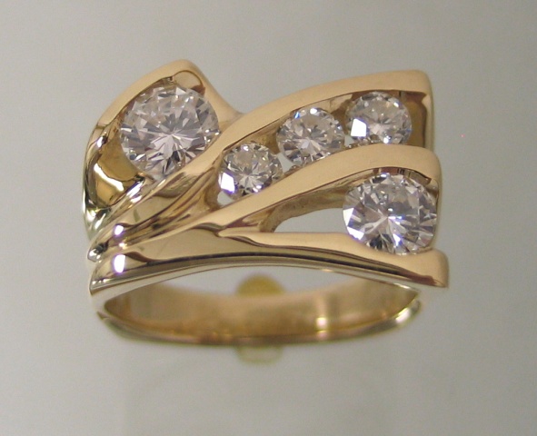 14K Diamond Ring
