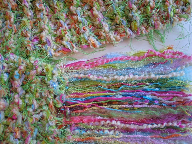 hand knit scarf