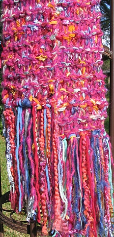 K_PINKY PURPLE W/ COLORED TEXTURE FRINGE