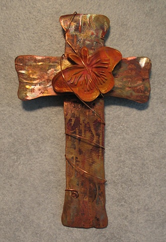 BUTTERFLY  ON CROSS 12 (SOLD)