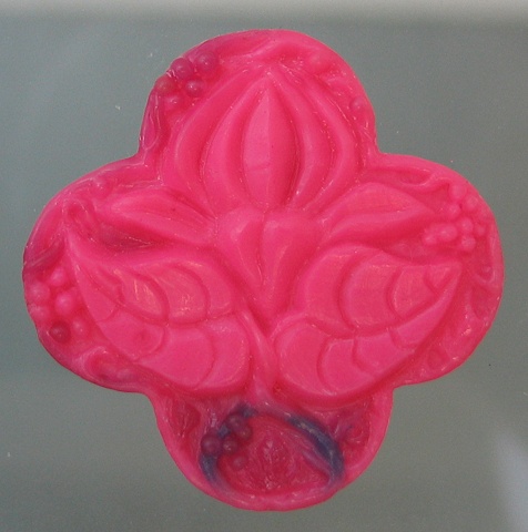 WAX MODEL OF LOTUS QUATREFOIL PENDANT