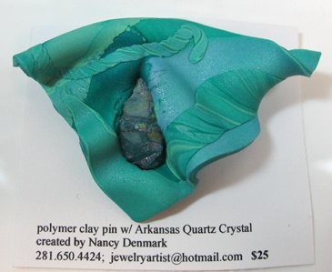 AQUA ON AQUA W/ CRYSTAL (SOLD)