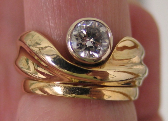 14K Ring with Diamond