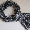 2_BLACK & WHITE BRAIDED BOA SCARF