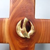 THE SPIRIT IN MOTION DOVE ON CEDAR CLOSE UP VIEW (SOLD)