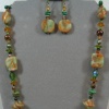 GREEN & GOLD SPICE BEADS (SOLD)