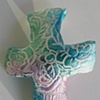 TEAL & TURQUOISE HAND CROSS