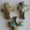3 EARTHY HAND HELD CROSSES 1-3