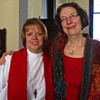 THE REV. KATHI INGLIS JOHNSON WITH NANCY DENMARK AT THE ORDINATION