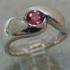 STERLING SWIRL W/ PINK TOURMALINE