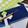 SCRIBED PATTERN ON WAX BLOCK