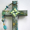 HEARTS ENTWINED IN CHRIST
GREEN COLLAGE CROSS