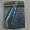 H48B THE SHADOW OF THE CROSS STICKPIN W/ texture variation