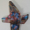 2 BUTTERFLIES/ BLUE ORANGE