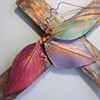 COPPER WALL CROSS WITH 3 LEAVES
CLOSE UP VIEW