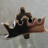 HR20  CROSS AND CROWN RING