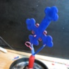 WAX MODEL WITH SPRUES ON BASE