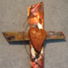 COPPER WITH SINGLE CLAY HEART 