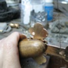 CLOSE UP OF SAWING