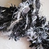 2_BLACK & WHITE BRAIDED BOA SCARF CLOSE UP