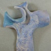 LAVENDER BLUE HAND CROSS