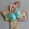 TEAL BUTTERFLY SOLD