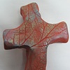 LEAF IMPRESSED HAND CROSS 1