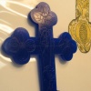 COMPLETE DESIGN SCRIBED ON WAX CROSS