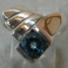 BLUE TOPAZ IN STERLING RING VIEW 1