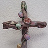 BEADED COPPER WALL CROSS