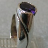 STERLING UP SWIRL RING W/ AMETHYST VIEW 2