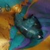 TEAL PURPLE GOLD W/ AQUA COLOR CRYSTAL