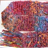WARM JEWELTONE ART SCARF FULL VIEW