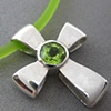 H23 THE GIFT OF GOD CROSS  W/ FACETED PERIDOT