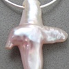 FRESHWATER PEARL CROSS ON 
DELICATE SNAKE CHAIN