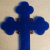 WAX MODEL WITH GARNET CABOCHONS