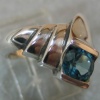 BLUE TOPAZ IN STERLING RING VIEW 2