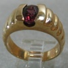 OVAL RHODOLITE GARNET IN 14K RING