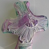 PURPLE & GREEN HAND CROSS