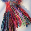 WARM JEWELTONES (SOLD) FRINGE CLOSE UP
