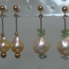 PEARL DANGLES ON 14K
