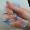 LAVENDER BLUE CROSS IN HAND