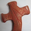 LEAF IMPRESSED HAND CROSS 2