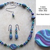 TEAL, PURPLE, GREEN & BLUE 
SHORT BEAD SET